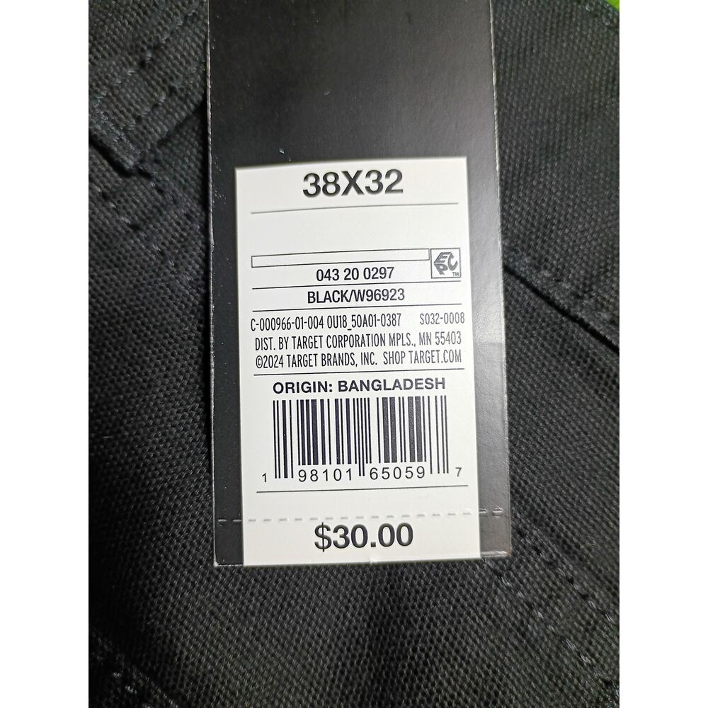 Original Use Black Relaxed Carpenter Pants 38x32 NWT - Picture 8 of 8